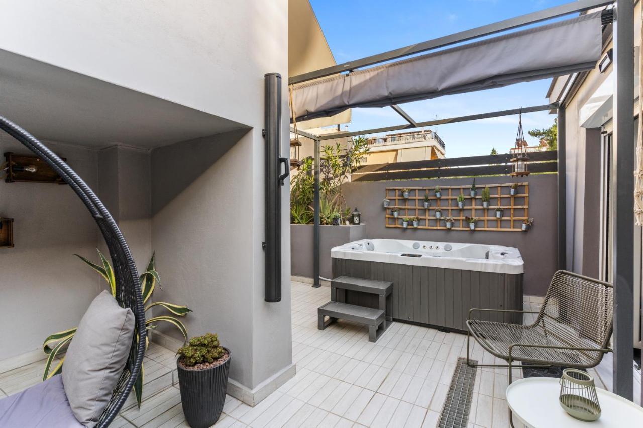 Luxe House In Glyfada With Spa Near Metro Station C8 Athen Eksteriør bilde